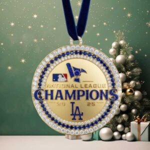Los Angeles Dodgers 2025 National League Champions Ornament