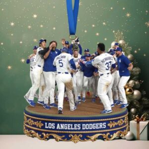 Los Angeles Dodgers FOCO 2020 World Series Champions Glass Ball Ornament