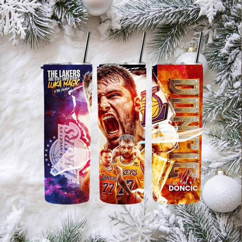 Los Angeles Lakers #77 Luka Magic Sublimation Tumbler Los Angeles Lakers #77 Luka Magic Sublimation Tumbler