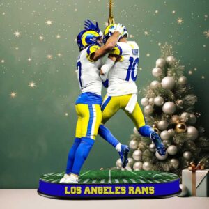 Los Angeles Rams Cooper Kupp & Player Action Ornament