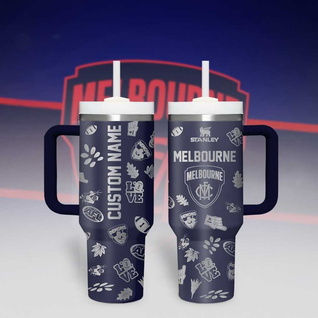 Melbourne Demons AFL Custom Stanley Tumbler Melbourne Demons AFL Custom Stanley Tumbler
