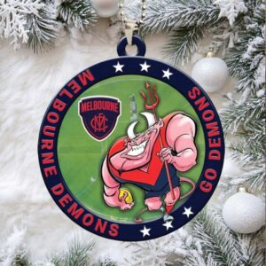 Melbourne Demons AFL Metal Ornament