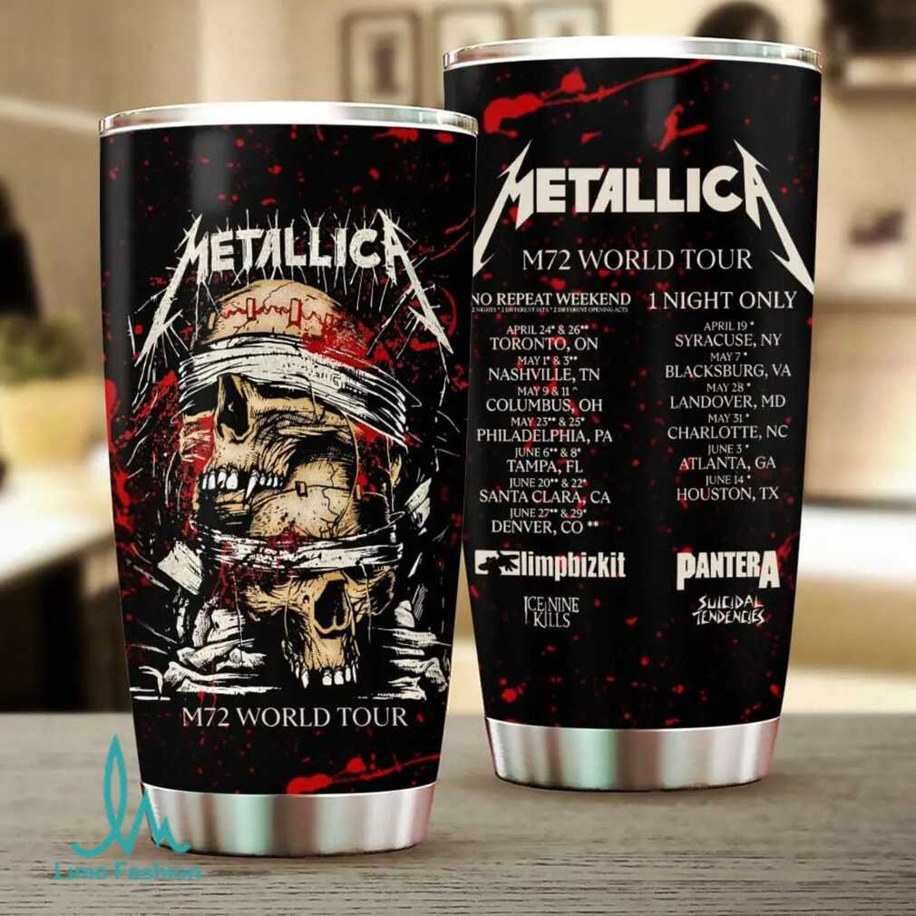 Metallica M72 World Tour 2024 2025 Tumbler Metallica M72 World Tour 2024 2025 Tumbler