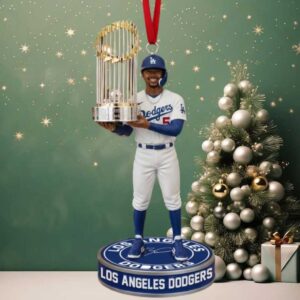 Mookie Betts Los Angeles Dodgers 2024 World Series Champions Ornament