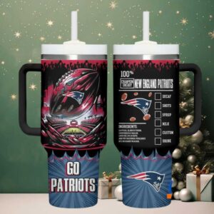 NE Patriots Champion Energy Tumbler Handle Cup 40oz