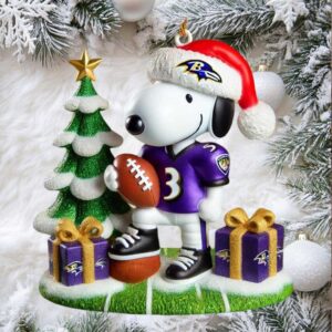 NFL Baltimore Ravens Snoopy Football Ornament
