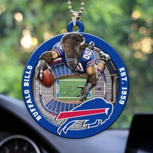 NFL Buffalo Bills StadiumView Layered Wood Christmas Ornament