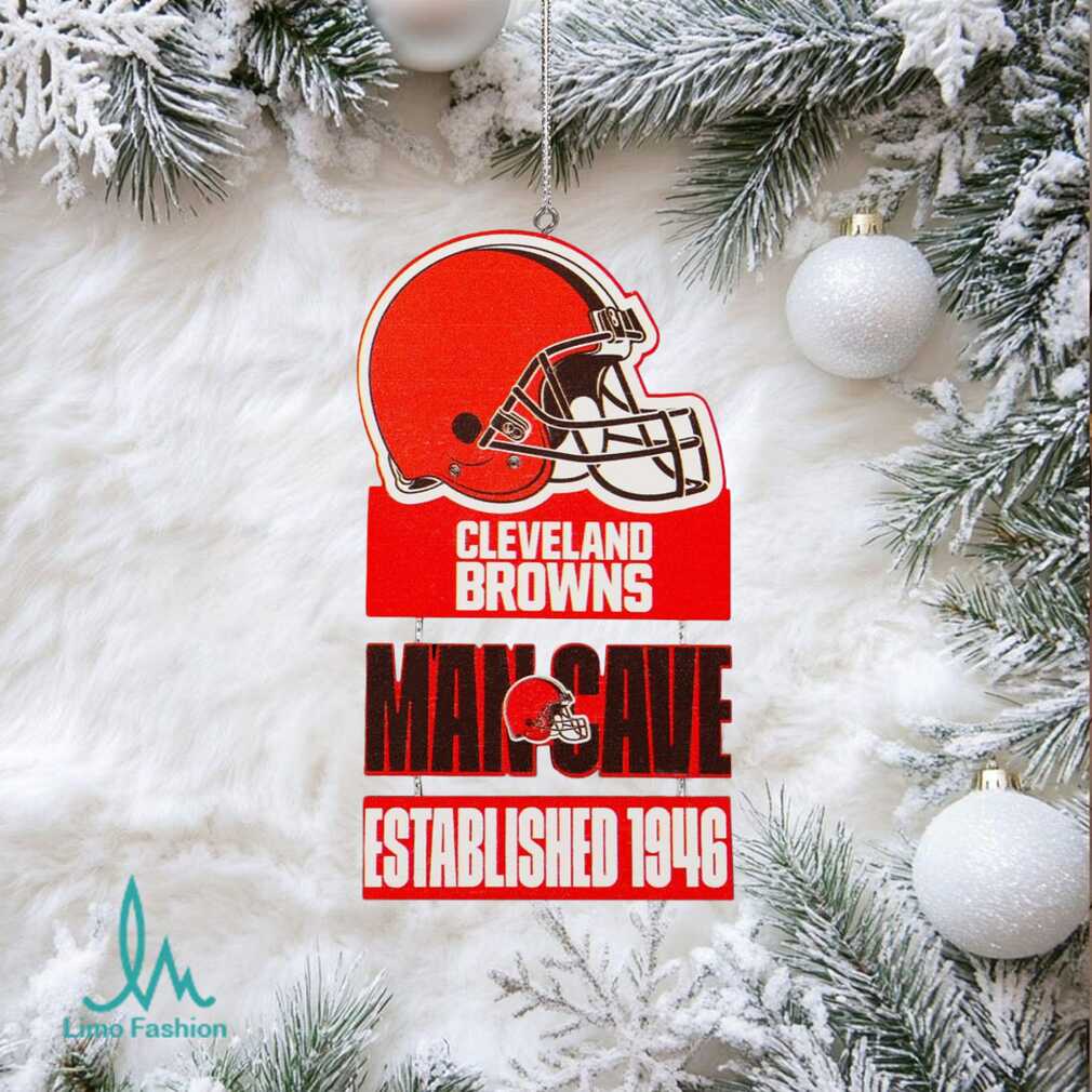 NFL Cleveland Browns Established 1946 Mancave Sign Ornament NFL Cleveland Browns Established 1946 Mancave Sign Ornament