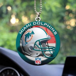 NFL Miami Dolphins Rearview Mirror Ornament & Car Charm