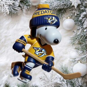 Nashville Predators Snoopy Peanuts Bighead Bobblehead Ornament