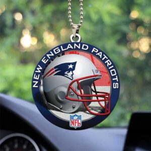 New England Patriots NFL Team Helmet Car Ornament