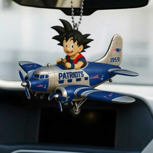 New England Patriots x Dragon Ball Z Son Goku Airplane Ornament