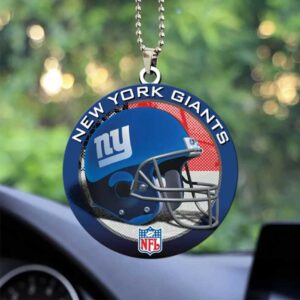 New York Giants Football Team Themed Helmet Christmas Ornament