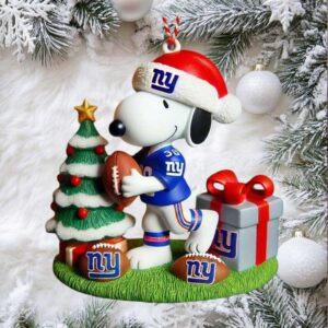 New York Giants Peanuts Christmas Special Ornament