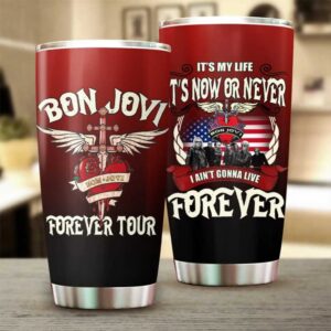 Official Bon Jovi Forever Tour Tumbler