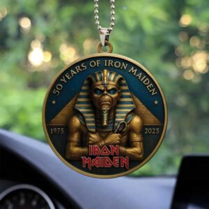Official Iron Maiden Powerslave Pharaoh Eddie Hanging Ornament