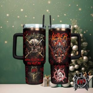 Official Slayer Eagle Logo Stainless Steel Travel Tumbler