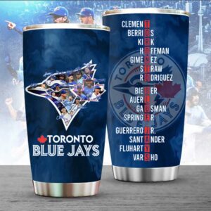 Official Toronto Blue Jays Player Roster Insulated Tumbler Official Toronto Blue Jays Player Roster Insulated Tumbler