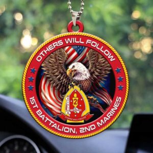 Official US Marine Corps 1st Battalion 2nd Marines Insignia Ornament Official US Marine Corps 1st Battalion 2nd Marines Insignia Ornament