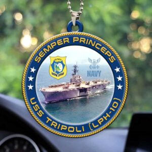 Official US Navy USS Tripoli (LPH 10) Car Ornament