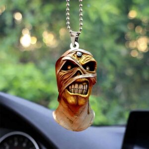 Officially Licensed Iron Maiden 'Powerslave' Car Hanging Ornament