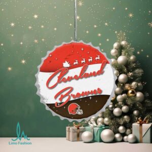 Officially Licensed NFL Cleveland Browns Bottle Cap Ornament Officially Licensed NFL Cleveland Browns Bottle Cap Ornament