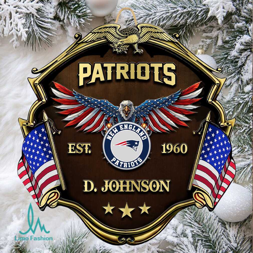 Officially Licensed New England Patriots Personalized Ornament Officially Licensed New England Patriots Personalized Ornament
