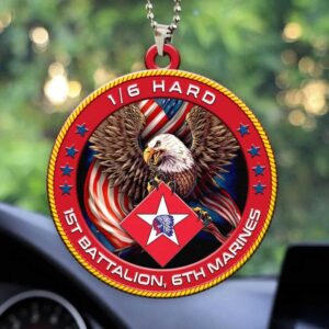 Officially Licensed USMC 1st Battalion, 6th Marines Collectible Ornament Officially Licensed USMC 1st Battalion, 6th Marines Collectible Ornament