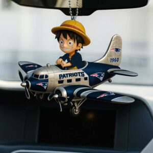 One Piece Luffy New England Patriots Airplane Ornament