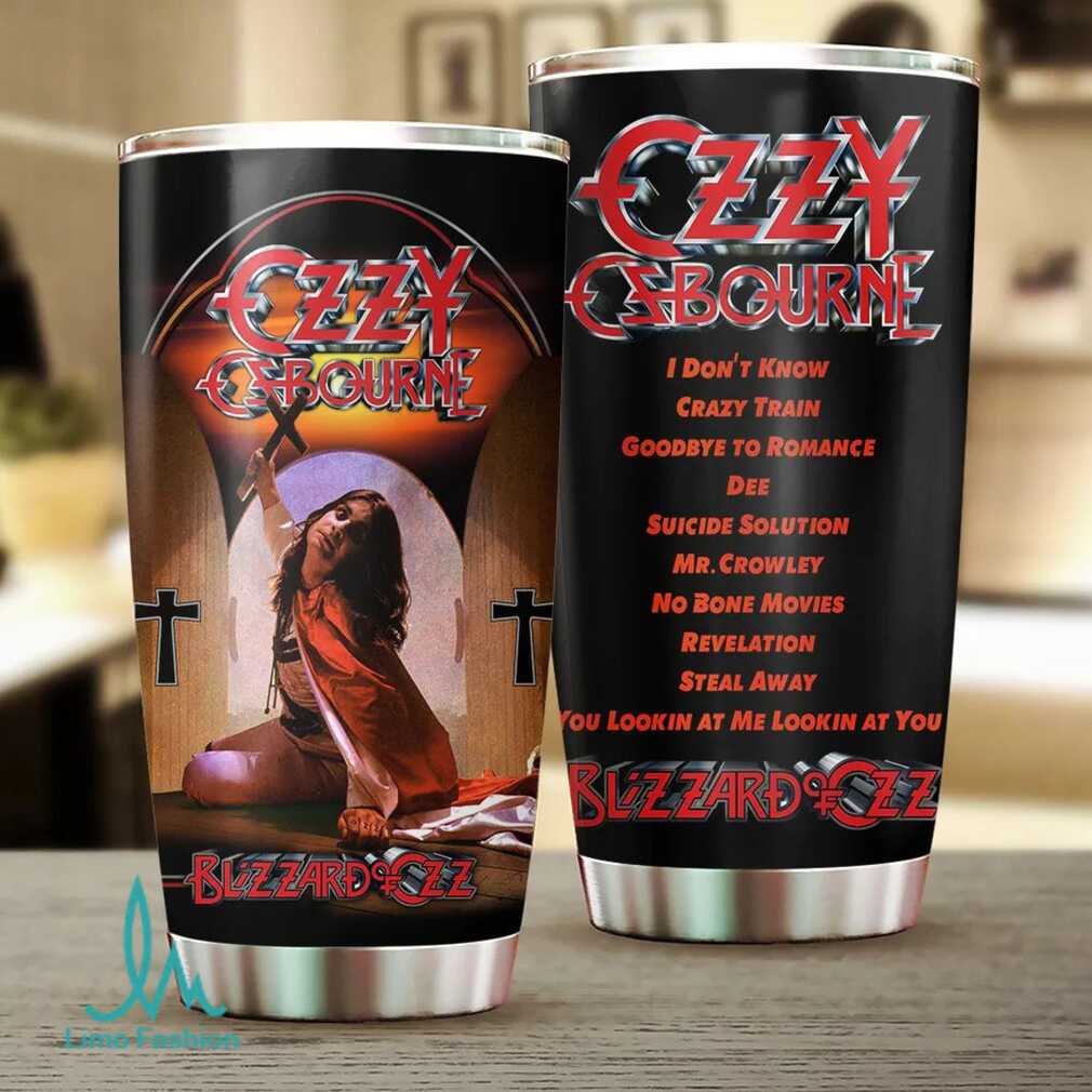 Ozzy Osbourne Blizzard of Ozz Album Art Tumbler Ozzy Osbourne Blizzard of Ozz Album Art Tumbler