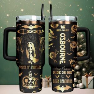 Ozzy Osbourne Stanley Quencher Tumbler Prince of Darkness Ride or Die 40oz