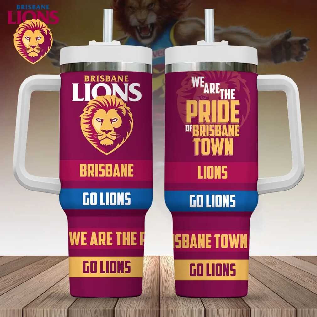 Personalised AFL Brisbane Lions Tumbler Personalised AFL Brisbane Lions Tumbler
