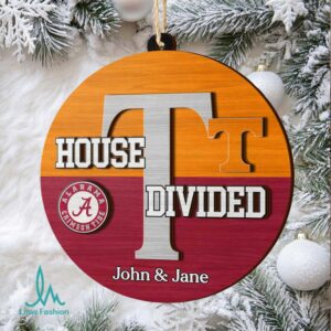 Personalized Alabama Crimson Tide vs. Tennessee Volunteers House Divided Ornament