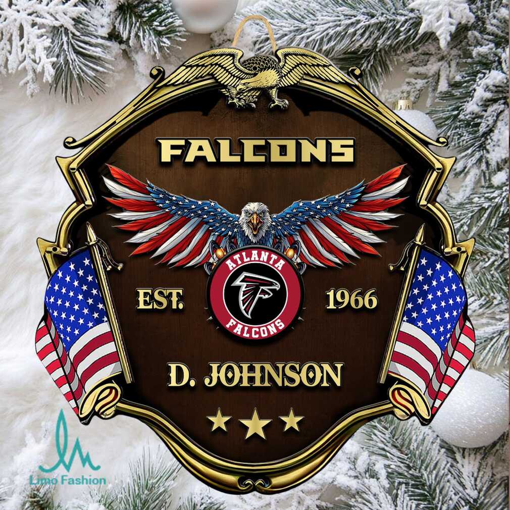 Personalized Atlanta Falcons NFL Door OrnamentPlaque, D. Johnson Est. 1966. Personalized Atlanta Falcons NFL Door OrnamentPlaque, D. Johnson Est. 1966.