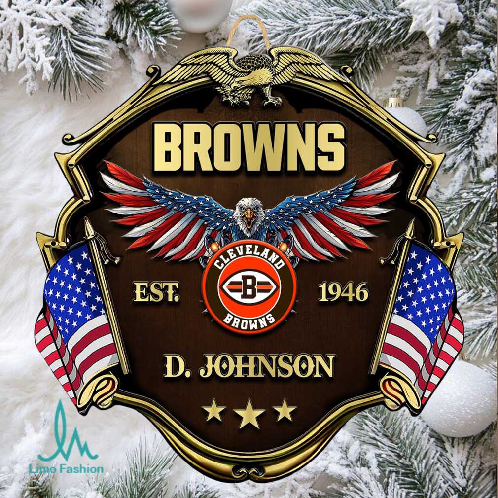 Personalized Cleveland Browns Wall Banger Est. 1946 Ornament Personalized Cleveland Browns Wall Banger Est. 1946 Ornament