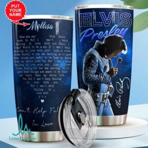 Personalized Elvis Presley Can't Help Falling in Loves Tumbler
