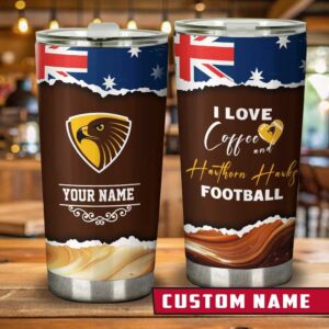 Personalized Hawthorn Hawks Football Tumbler