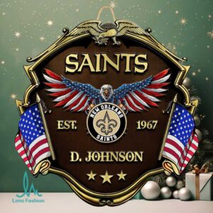 Personalized New Orleans Saints Patriotic Door Ornament Personalized New Orleans Saints Patriotic Door Ornament