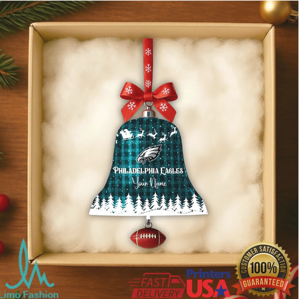 Personalized Philadelphia Eagles Bell Ornament Personalized Philadelphia Eagles Bell Ornament