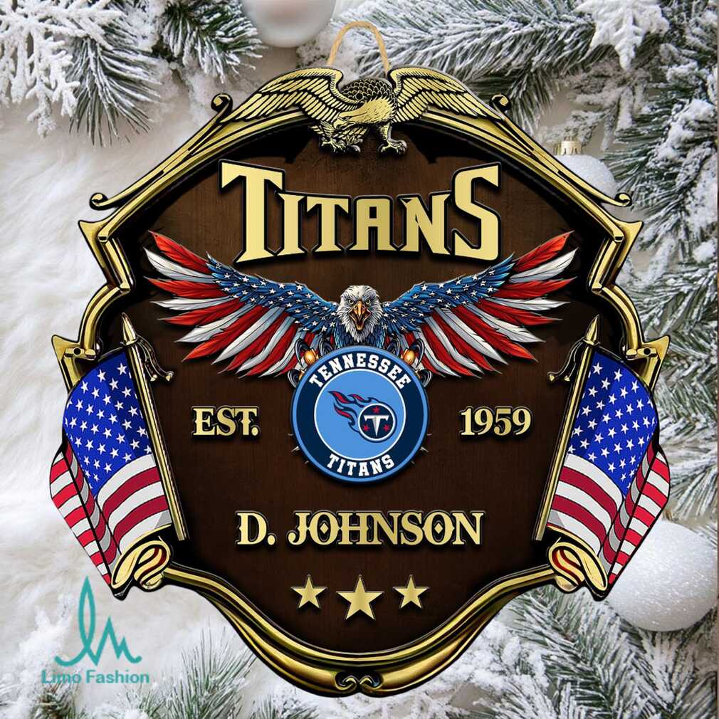 Personalized Tennessee Titans 'D. Johnson' Ornament Personalized Tennessee Titans 'D. Johnson' Ornament