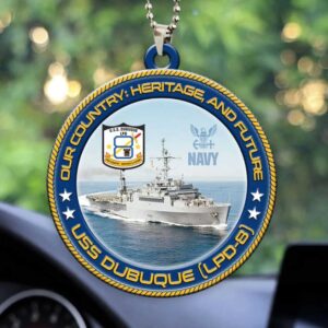 Personalized USS Dubuque LPD 8 Christmas Ornament
