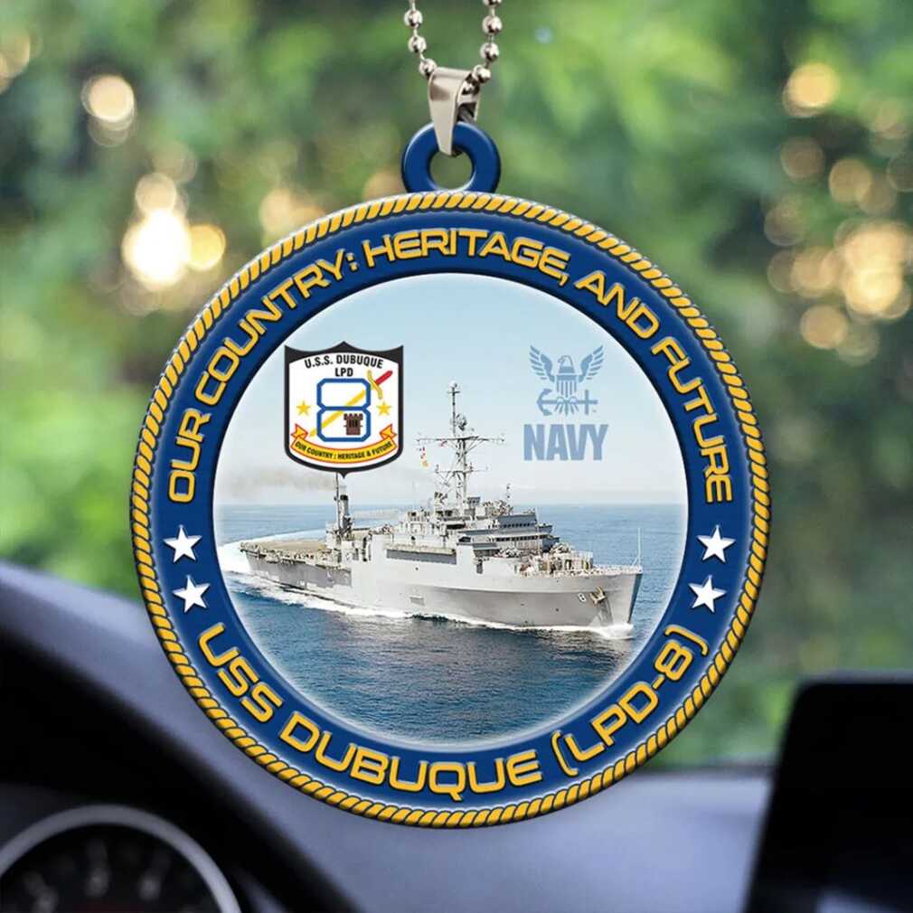Personalized USS Dubuque LPD 8 Christmas Ornament Personalized USS Dubuque LPD 8 Christmas Ornament
