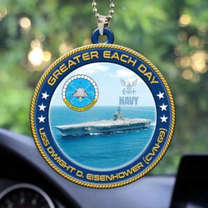 Personalized USS Dwight D. Eisenhower (CVN 69) Christmas Ornament Personalized USS Dwight D. Eisenhower (CVN 69) Christmas Ornament