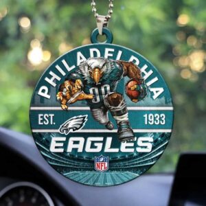 Philadelphia Eagles NFL Mascot Hanging Car Ornament & Air Freshener