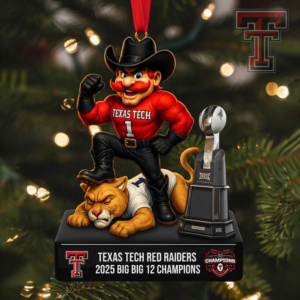 Raider Red Big 12 Championship Commemorative Ornament Raider Red Big 12 Championship Commemorative Ornament
