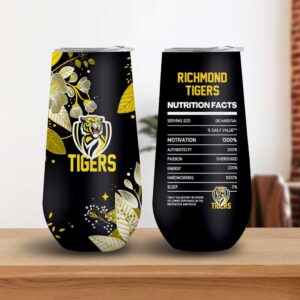 Richmond Tigers Die Hard Fan Nutrition Facts Tumbler