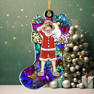 Santa Luffy Holiday Stocking Decoration Santa Luffy Holiday Stocking Decoration