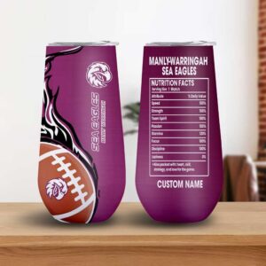 Sea Eagles Spirit Manly Warringah Tumbler Custom Name