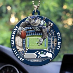 Seattle Seahawks Rearview Mirror Ornament