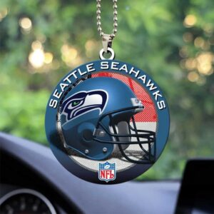 Seattle Seahawks Team Logo Helmet Christmas Ornament